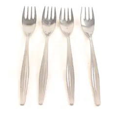 Lot of 4 WMF Atlanta-Motion Solid Stainless Steel Salad Forks 7"