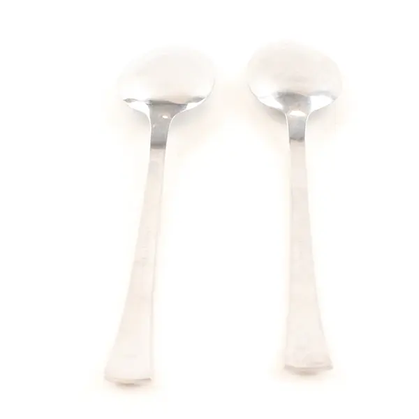 Lot of 2 Cuisinart Newport Stainless Steel Dinner Spoons 7.25"