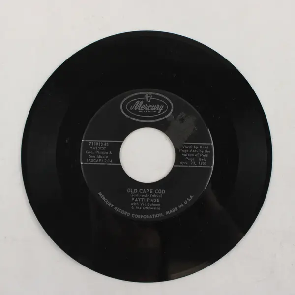  Patti Page Wondering / Old Cape Cod 7" Vinyl Record