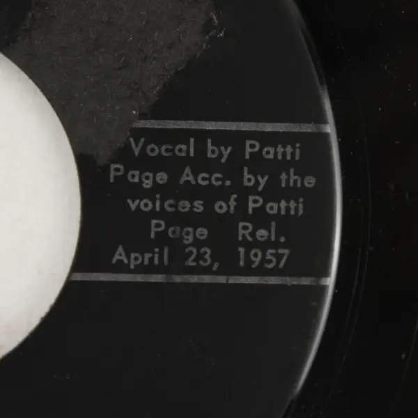  Patti Page Wondering / Old Cape Cod 7" Vinyl Record