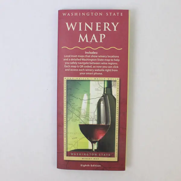 Washington State Winery Map 2013 8th Edition - Collectible Travel Map