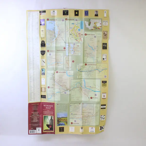 Washington State Winery Map 2013 8th Edition - Collectible Travel Map