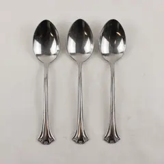 Lot of 3 Reed & Barton Lyndon Stainless Teaspoons 6.25in