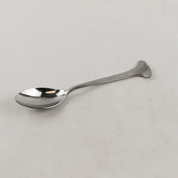 Lot of 3 Angela Cummings Gingko Stainless Steel Oval Soup Spoons 7"