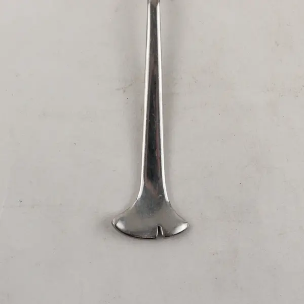 Lot of 3 Angela Cummings Gingko Stainless Steel Oval Soup Spoons 7"