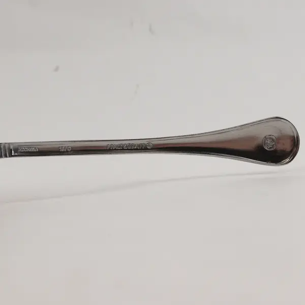 Lot of 2 Pfaltzgraff Sturbridge Stainless Steel Oval Soup Spoons 6.5"