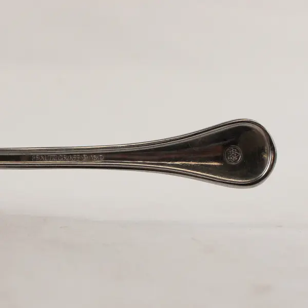 Lot of 4 Pfaltzgraff Sturbridge Stainless Steel Oval Soup Spoons 6.5"