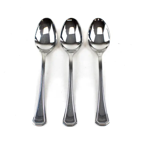 Lot of 3 Ricci Steel Giotto Stainless Steel Oval Soup Spoons 7in