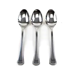 Lot of 3 Ricci Steel Giotto Stainless Steel Oval Soup Spoons 7in