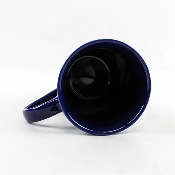 Vienna Souvenir Ceramic Coffee Mug Blue & Gold 4.5in New