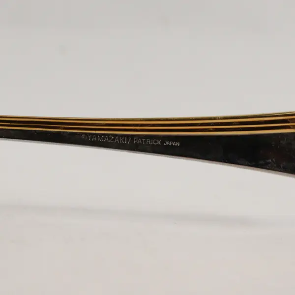 Lot of 2 Yamazaki Ramona Gold Stainless Steel Sugar Spoons 6"