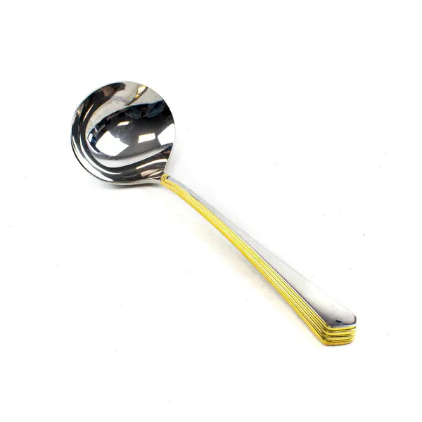 Yamazaki Ramona Gold Stainless Steel Soup Ladle 6"
