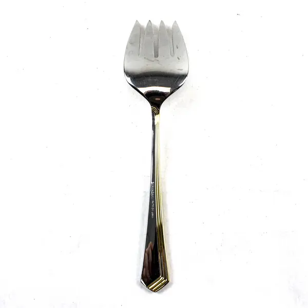 Yamazaki Ramona Gold Stainless Steel Serving Fork 9"