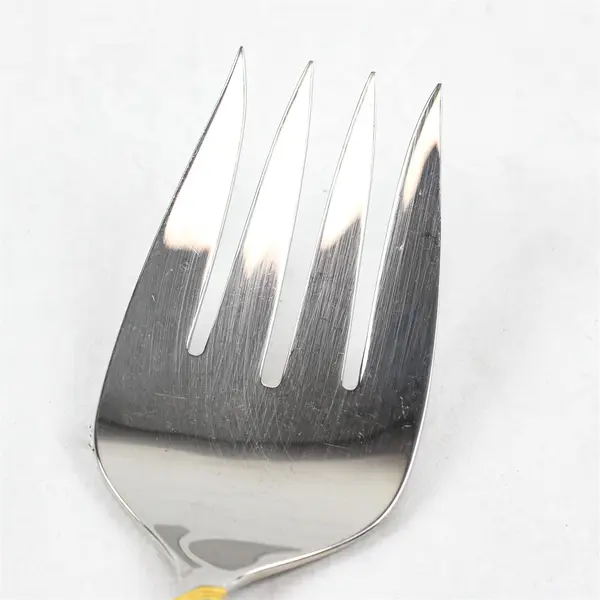 Yamazaki Ramona Gold Stainless Steel Serving Fork 9"