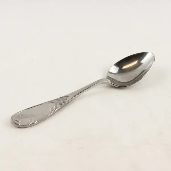 Lot of 2 Yamazaki Nicole Stainless Steel Oval Soup Spoons 7.5"