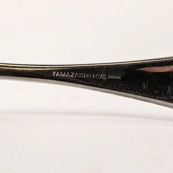 Lot of 2 Yamazaki Nicole Stainless Steel Oval Soup Spoons 7.5"