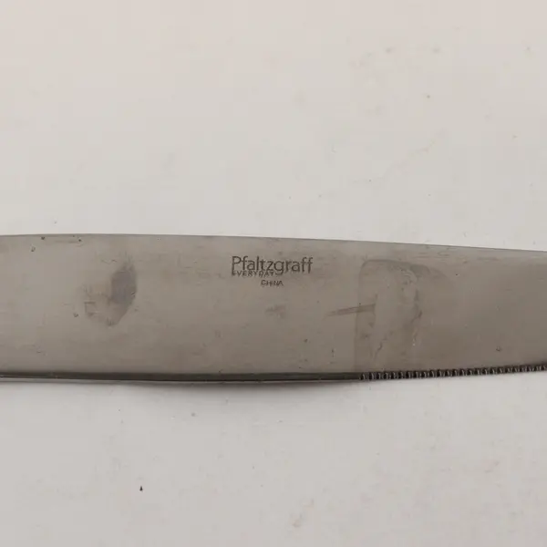 Lot of 4 Pfaltzgraff Capri Frost Stainless Steel Dinner Knives 9.5"