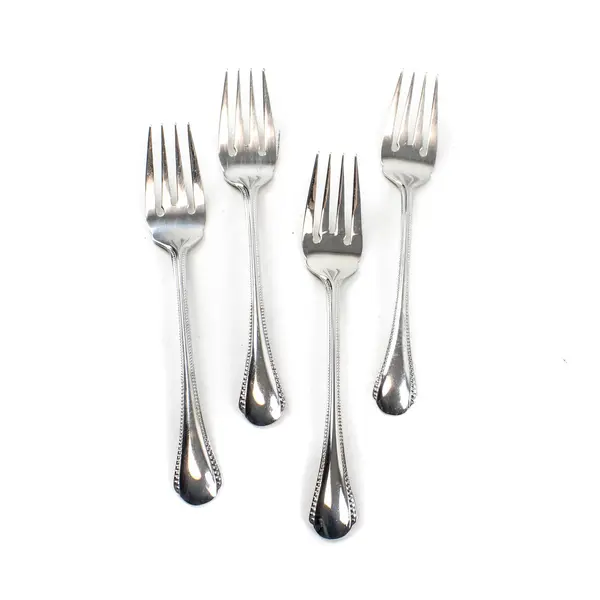 Lot of 4 Pfaltzgraff Casselberry Stainless Steel Salad Forks 7.75"