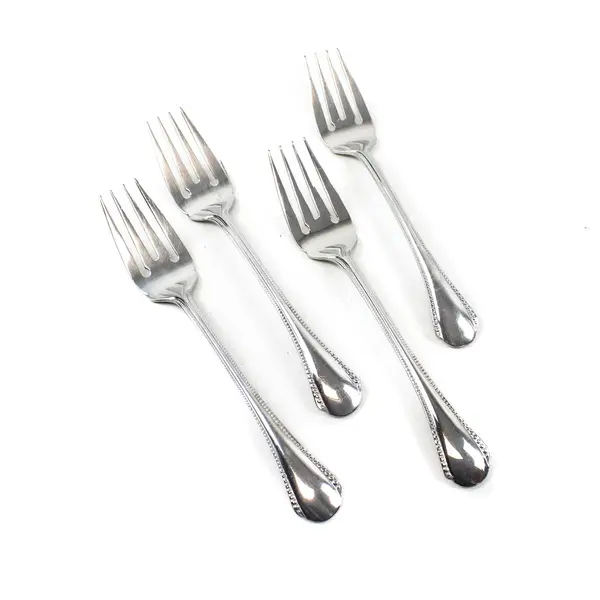 Lot of 4 Pfaltzgraff Casselberry Stainless Steel Salad Forks 7.75"