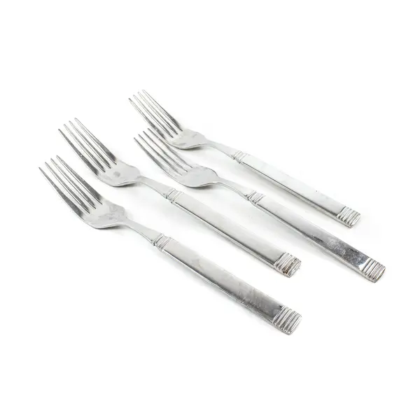 Lot of 4 Pfaltzgraff La Rochelle Stainless Steel Dinner Forks 7.5"
