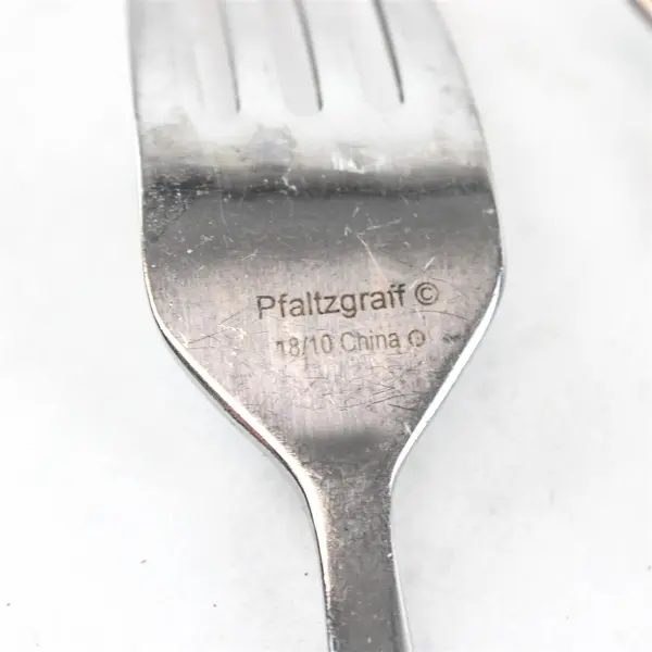 Lot of 4 Pfaltzgraff La Rochelle Stainless Steel Dinner Forks 7.5"