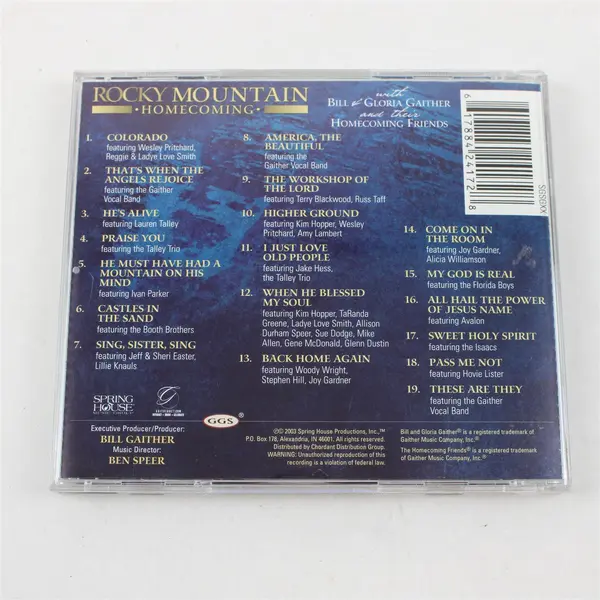 Rocky Mountain Homecoming Various Artists 2003 Gospel CD