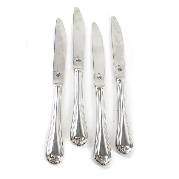 Lot of 4 Pfaltzgraff Fairisle Stainless Steel 8" Dinner Knives