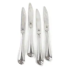 Lot of 4 Pfaltzgraff Fairisle Stainless Steel 8" Dinner Knives