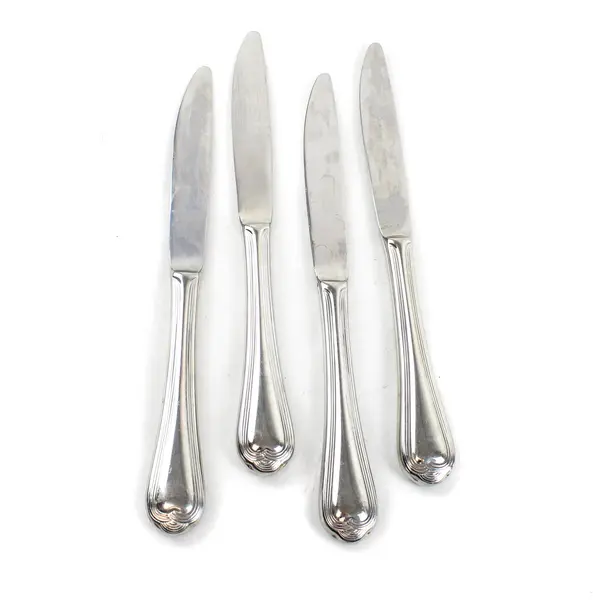 Lot of 4 Pfaltzgraff Fairisle Stainless Steel 8" Dinner Knives