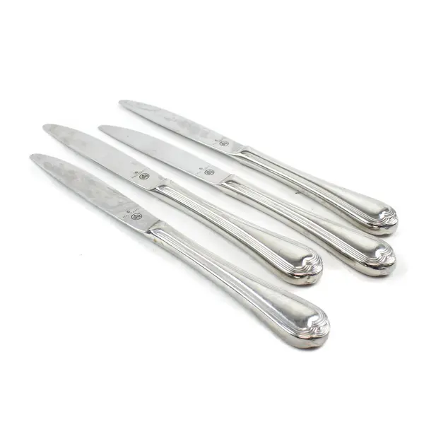 Lot of 4 Pfaltzgraff Fairisle Stainless Steel 8" Dinner Knives