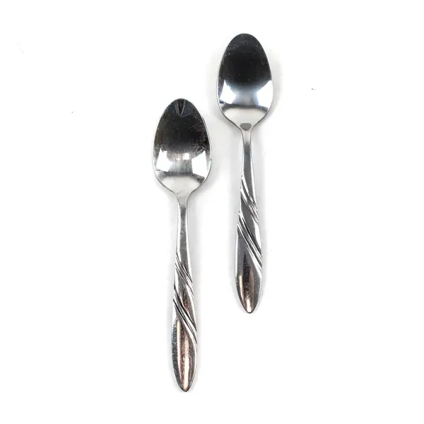 Lot of 2 Pfaltzgraff Crosscreek Stainless Teaspoons 6in 