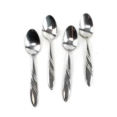 Lot of 4 Pfaltzgraff Crosscreek Stainless Teaspoons 6in 