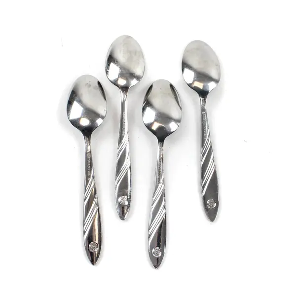 Lot of 4 Pfaltzgraff Crosscreek Stainless Teaspoons 6in 