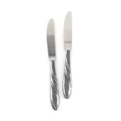 Lot of 2 Pfaltzgraff Crosscreek Stainless Steel Dinner Knives 8.5"