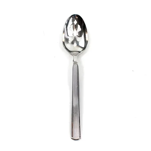 Pfaltzgraff Brighton Stainless Steel Slotted Serving Spoon 8"