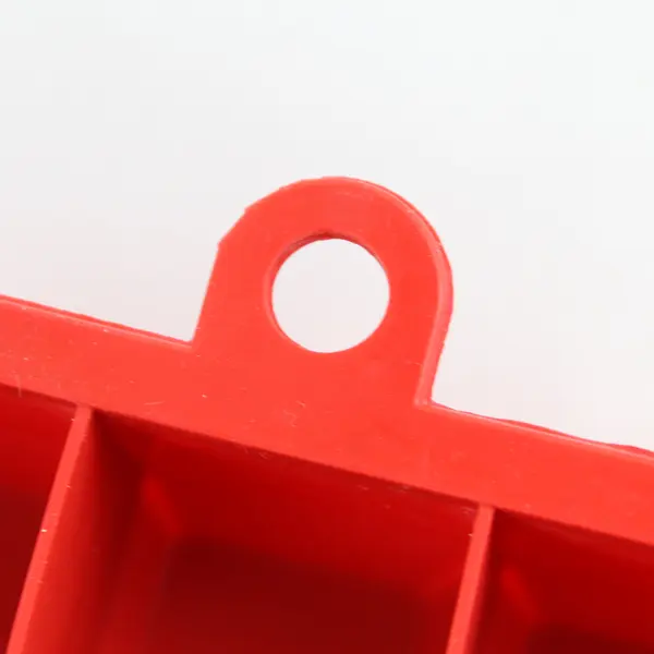 Lot of 3 Red Silicone Ice Cube Trays 15 Cubes Each