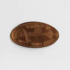 1962 World’s Fair Seattle The Space Age Elongated Penny Space Needle Souvenir