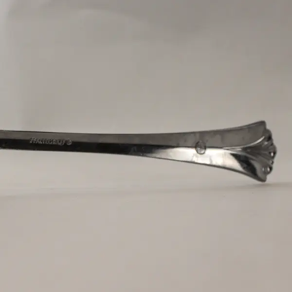 Lot of 2  Pfaltzgraff Ashcroft Stainless Steel Slotted Serving Spoons 8"