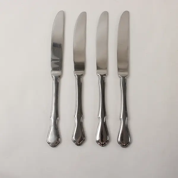 Lot of 4 Pfaltzgraff Briarwood Stainless Steel 8.5" Dinner Knives