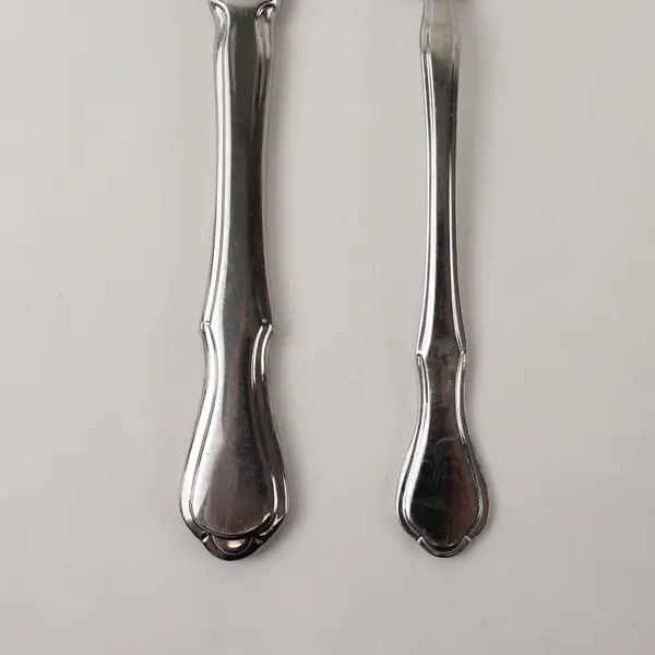 Lot of 2 Pfaltzgraff Briarwood Stainless Steel 8.5" Knife & 6.5" Salad Fork