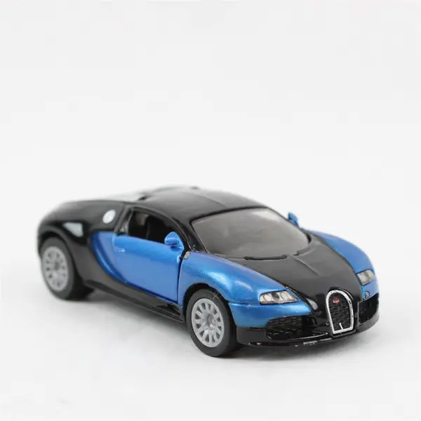 SIKU Diecast Bugatti 16.4 Grand Sport Veyron Black & Blue Loose Toy Car 1:64