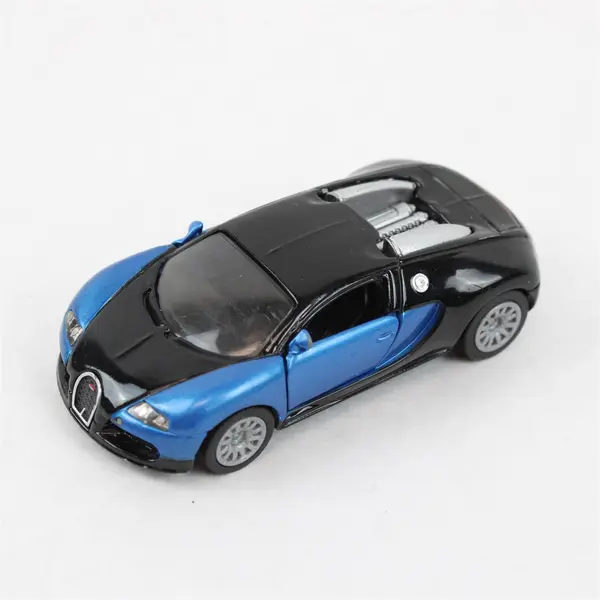 SIKU Diecast Bugatti 16.4 Grand Sport Veyron Black & Blue Loose Toy Car 1:64