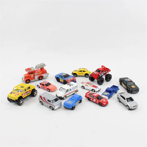 Lot of 14 Multi-Brand Mixed Loose Diecast Toy Cars/Trucks - 1:64