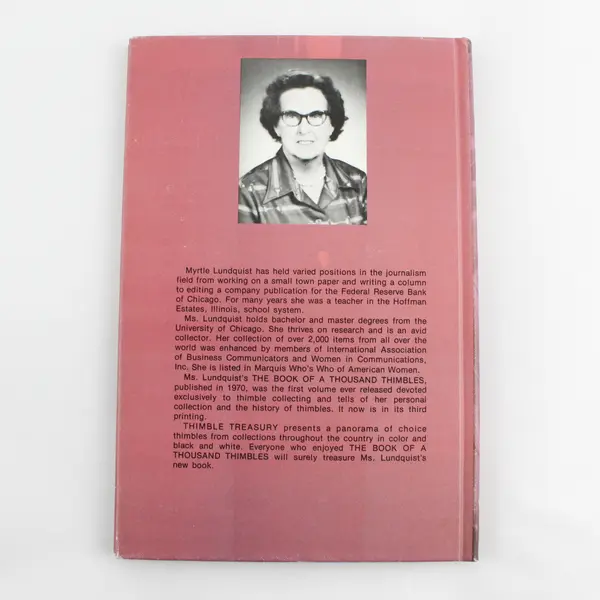 Thimble Treasury by Myrtle Lundquist 1975 Vintage Hardcover