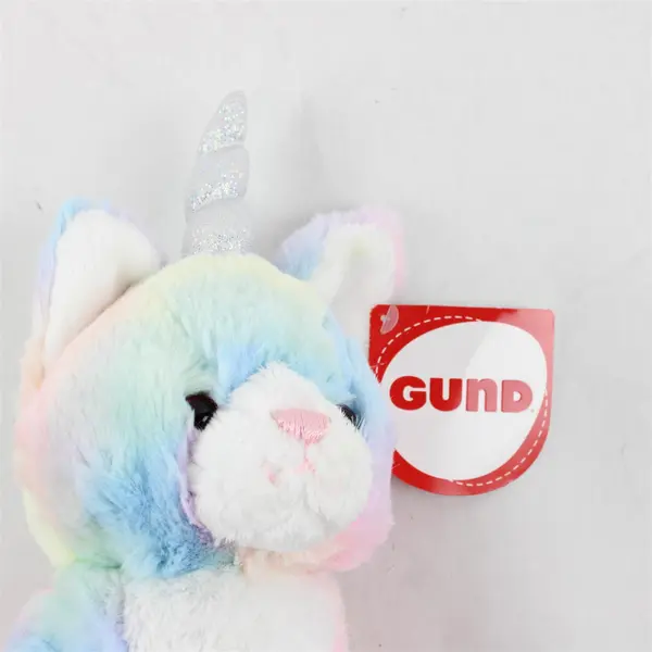 NWT GUND Plush "Shimmer" Caticorn Unicorn Stuffed Kitty Cat Pastel Rainbow Toy
