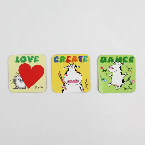Set of 9 Sandra Boynton Whimsical Animal Magnetic Stickers
