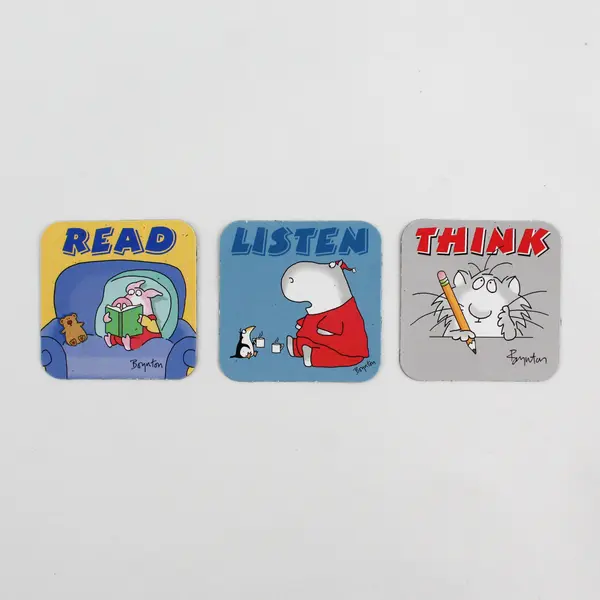 Set of 9 Sandra Boynton Whimsical Animal Magnetic Stickers
