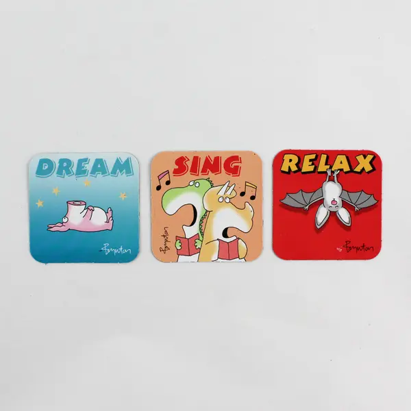 Set of 9 Sandra Boynton Whimsical Animal Magnetic Stickers