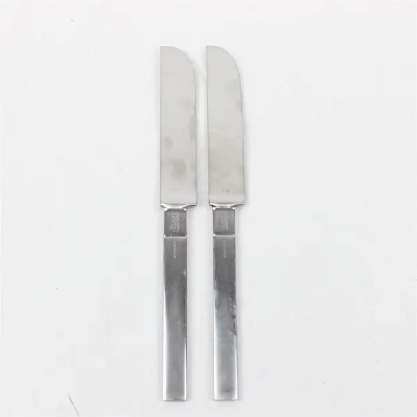 Lot of 2 Yamazaki Nobel Stainless Steel Dinner Knives 9.75"
