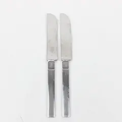 Lot of 2 Yamazaki Nobel Stainless Steel Dinner Knives 9.75"